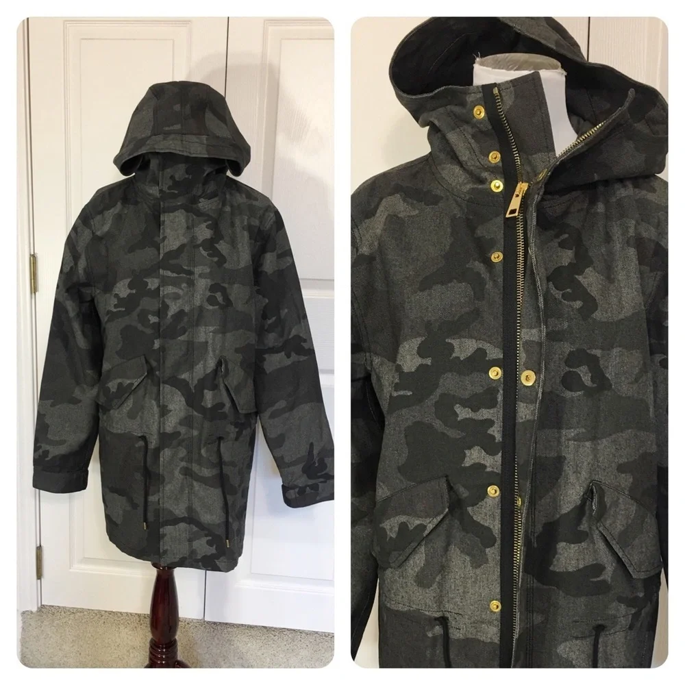 NWT! U Bloomingdales Camouflage Parka